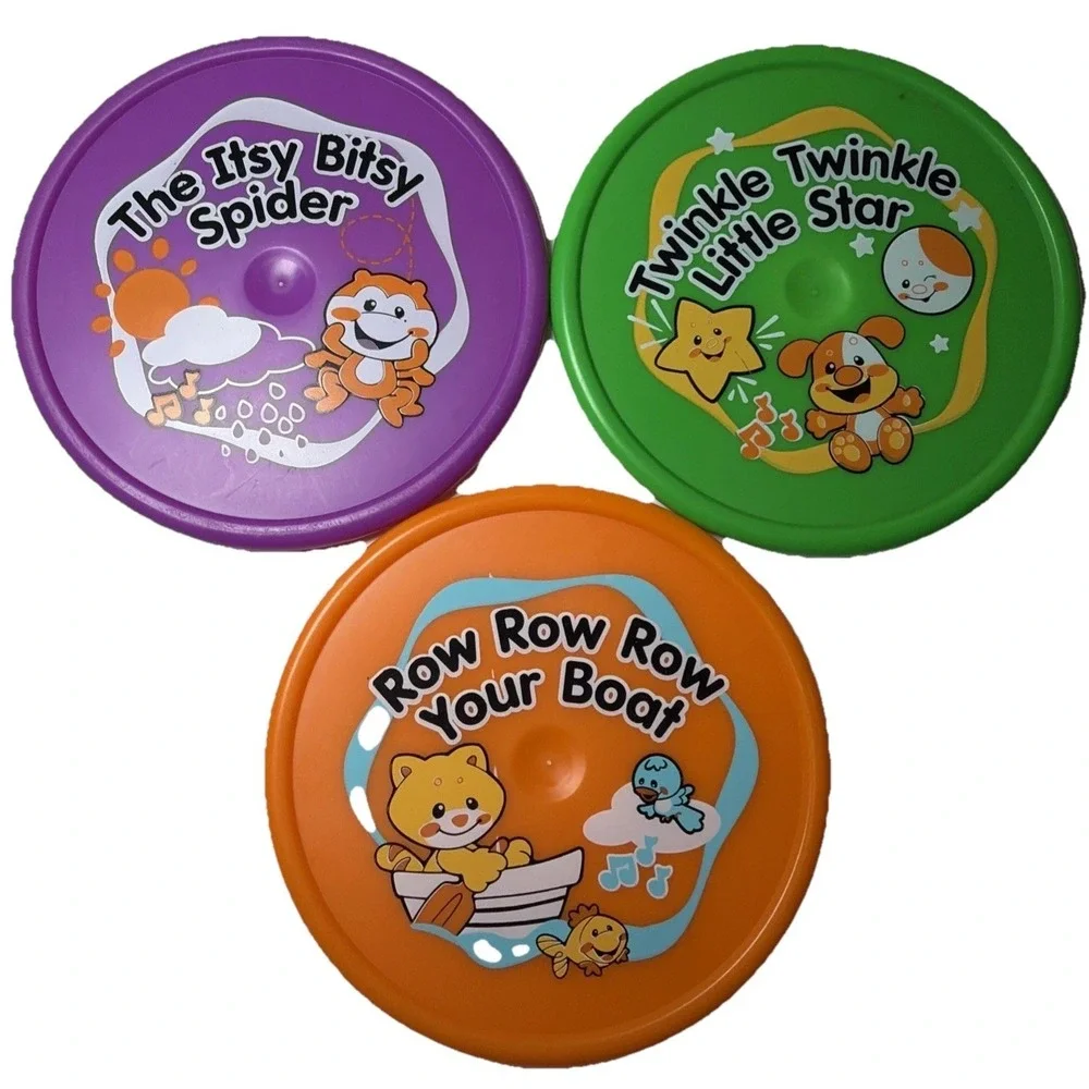 Fisher-Price Laugh & Learn Sing-with-Me CD Player Music Toy 2008 3 Disk Complete